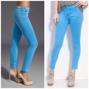 AG Adriano Goldschmied the Stilt Cigarette Electric Blue Jeans Y2K‎